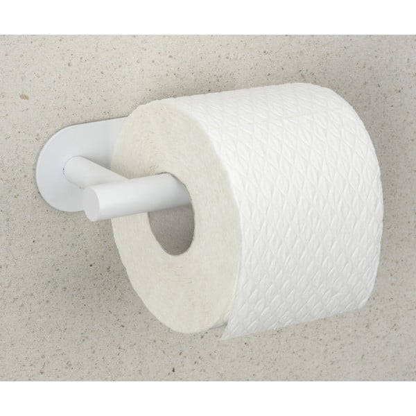 Biely samodržiaci držiak na toaletný papier z nehrdzavejúcej ocele Orea – Wenko-image-3