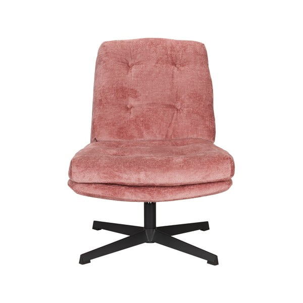 Ružové otočné kreslo Kai – White Label-image-1