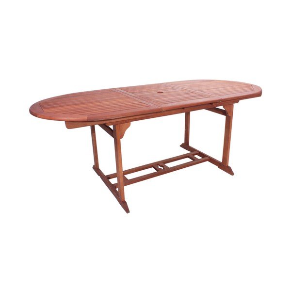 Záhradný jedálenský stôl z eukalyptového dreva 90x150 cm Stockholm – Garden Pleasure-image-1