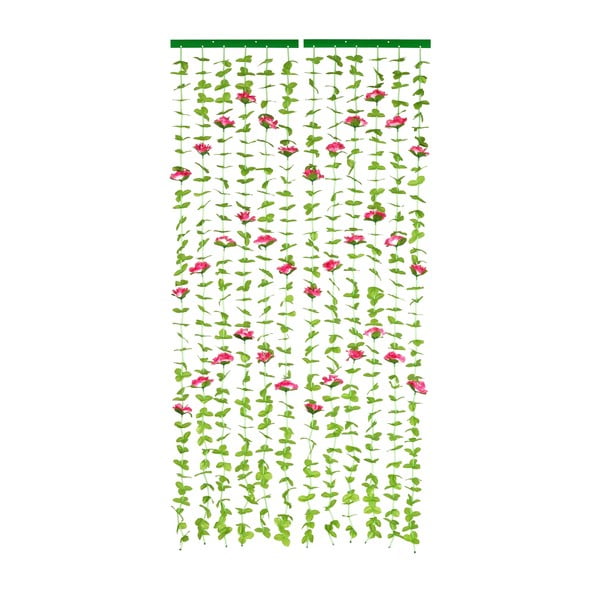 Červený/zelený záves do dverí 90x190 cm Roses – Maximex