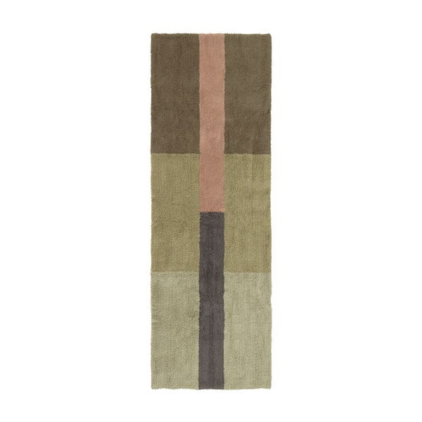 Ručne tkaný vlnený behúň 80x230 cm Chroma Dusty Pink – Lorena Canals