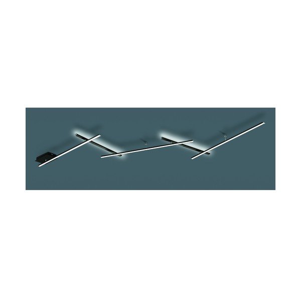 Matne čierne LED stropné svietidlo so stmievačom 50x245 cm Indira – Trio-image-3