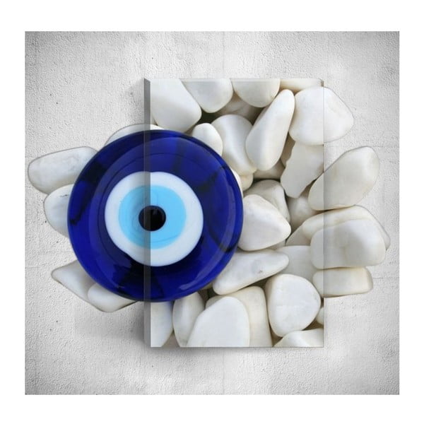 Nástenný 3D obraz Mosticx Pebble Eye, 40 × 60 cm