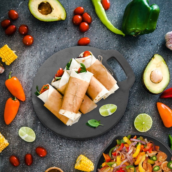 Okrúhly grilovací plát ø 27,5 cm LITINA – Orion-image-1