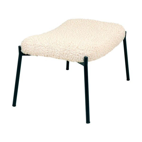 Krémovobiela podnožka z umelej kožušiny Glasgow – House Nordic-image-3