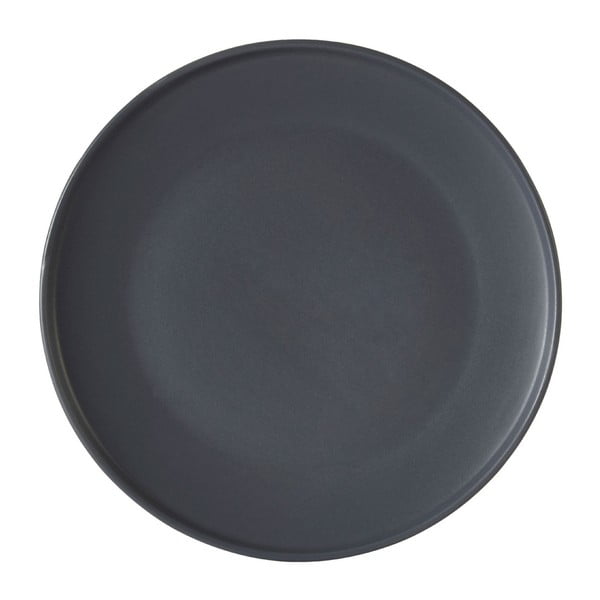 Sivý tanier z kameniny Premier Housewares Malmo, Ø 18 cm