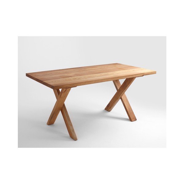 Jedálenský stôl z dubového dreva Custom Form Mavet, 160 × 90 cm