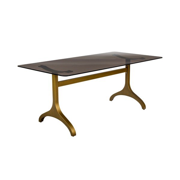 Jedálenský stôl so sklenenou doskou Dutchbone Sansa, 180 x 90 cm-image-3