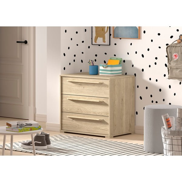 Detská komoda v prírodnej farbe 68x62x43 cm Sam – Vipack-image-1