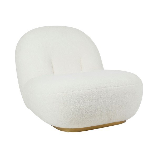 Biele kreslo Maudan - Côté Table