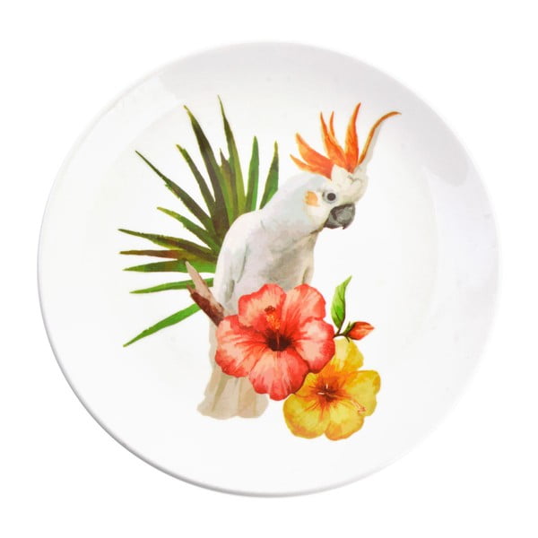 Dekoratívny keramický tanier Clayre & Eef Tropico, ⌀ 20 cm
