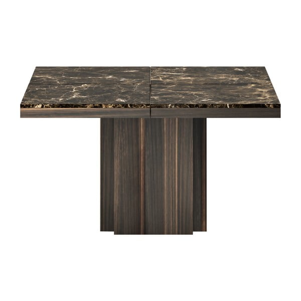 Hnedý jedálenský stôl s doskou z mramoru TemaHome Dusk
