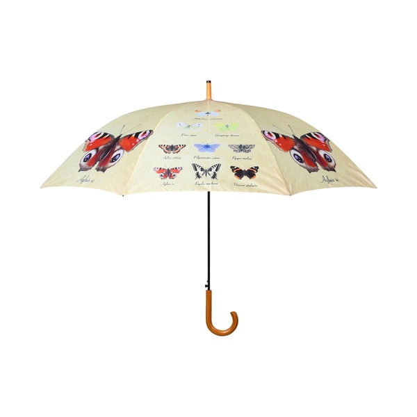 Dáždnik s potlačou motýľov Esschert Design Fly, ⌀ 120 cm
