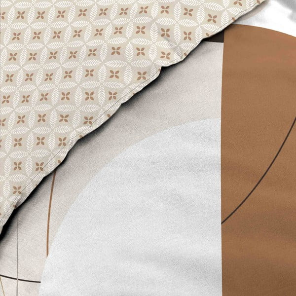 Biele/béžové bavlnené obliečky na dvojlôžko/predĺžené 240x220 cm Natacha – douceur d'intérieur-image-2