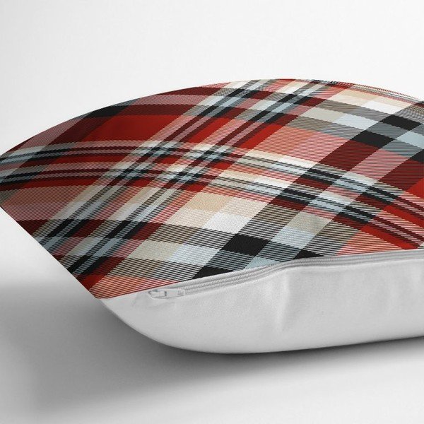 Červená dekoratívna obliečka na vankúš Minimalist Cushion Covers Flannel, 35 x 55 cm-image-1