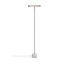 Stojacia lampa v striebornej farbe (výška  121 cm) Lynor – Kave Home