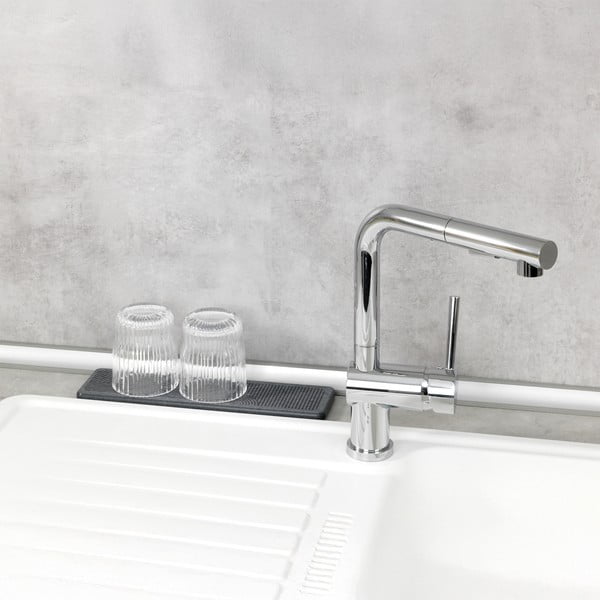 Sivá odkvapkávacia podložka na riad z kremeliny 30x8 cm Damon – Wenko-image-2