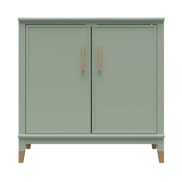 Zelená skrinka 86x85x41 cm Westerleigh – CosmoLiving by Cosmopolitan