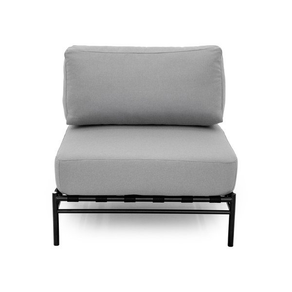 Svetlosivý modul záhradnej pohovky (stredový diel) Dandy – Sit Sit-image-2