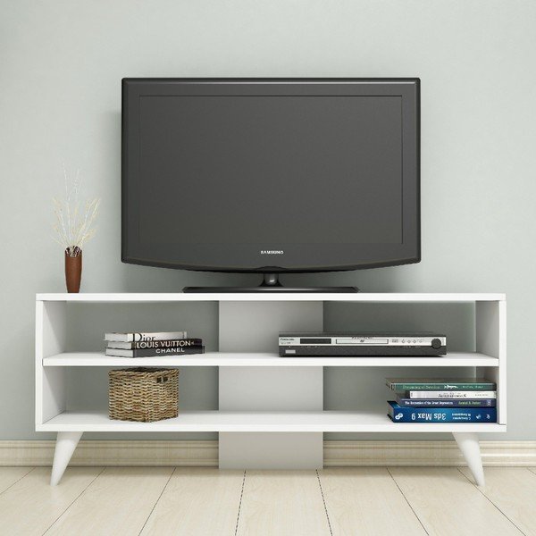 Biely TV stolík One-image-3