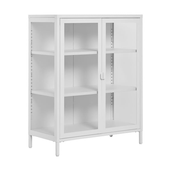 Biela kovová vitrína 80x101 cm Brisbane – House Nordic-image-1