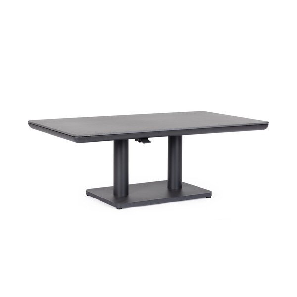 Hliníkový záhradný jedálenský stôl 80x140 cm Miguel – Bizzotto-image-4