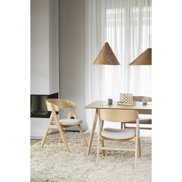 Jedálenské stoličky v súprave 2 ks v prírodnej farbe Waterton - Rowico-image-2