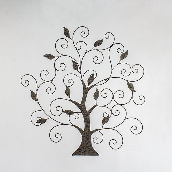 Hnedá dekorácia na stenu Dakls Tree II