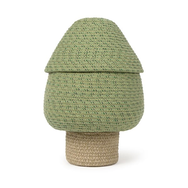 Zelený látkový detský kôš na hračky ø 25x36 cm Big Tree – Lorena Canals