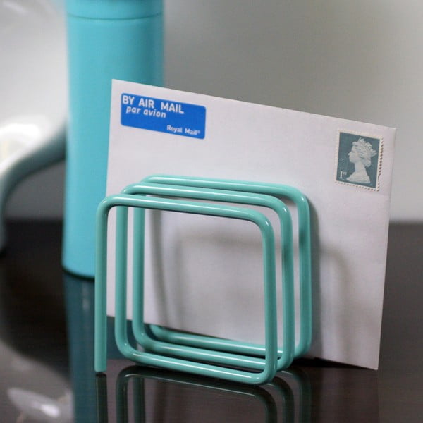 Modrý stojan na listy Letter Rack