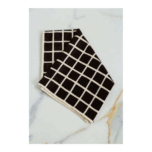 Hnedo-černý bavlnený uterák My Home Plus Spa, 45 × 70 cm
