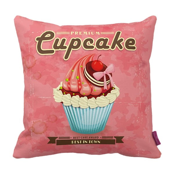 Vankúš Pink Cupcake, 43x43 cm