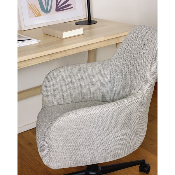 Svetlosivá kancelárska stolička Kave Home Madina-image-3