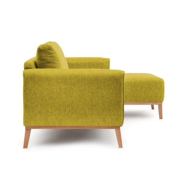 Limetkovozelená pohovka s leňoškou na pravej strane Vivonita Milton-image-2