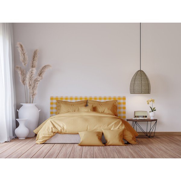 Žlté čalúnené čelo postele 165x52 cm Billie – Really Nice Things-image-3