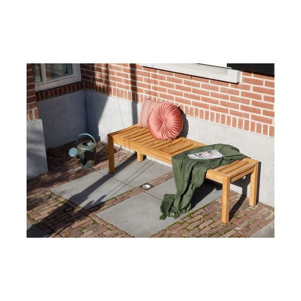 Drevená záhradná lavica v prírodnej farbe Comfort – Exotan-image-1