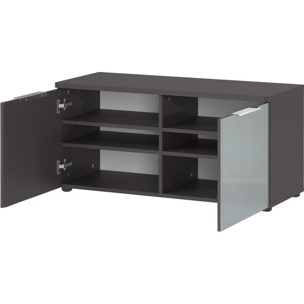 Sivá skrinka na topánky s lavicou Genova - Germania-image-2