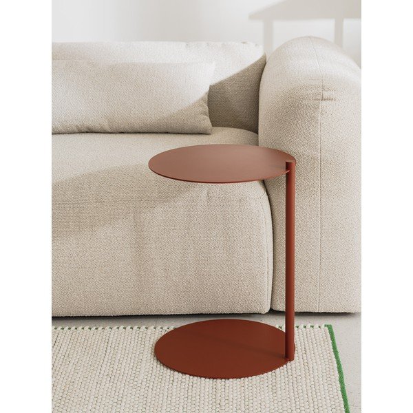 Oceľový okrúhly odkladací stolík 41x40 cm Ande – noo.ma-image-4