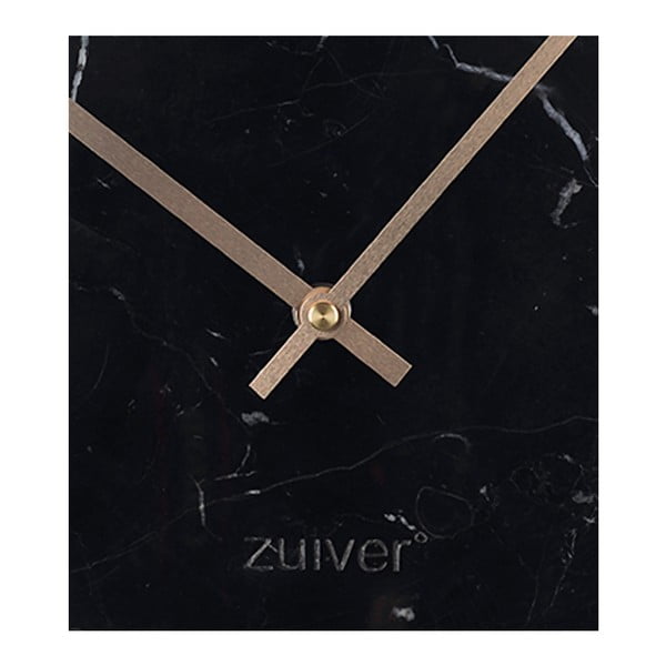 Čierne nástenné mramorové hodiny Zuiver Marble Time-image-1