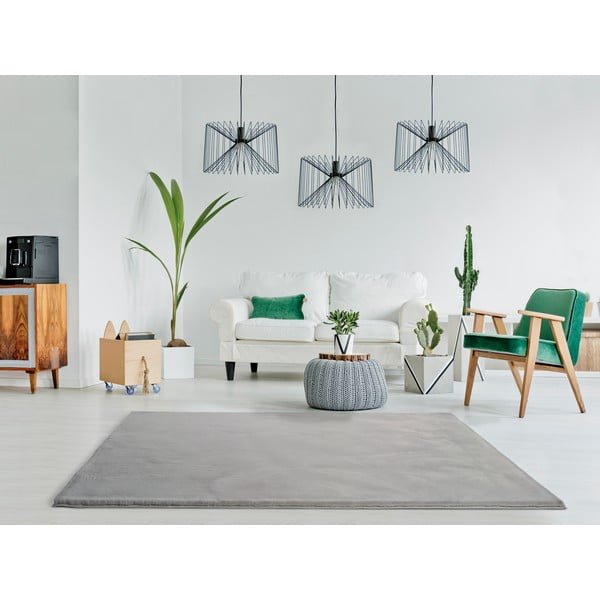Sivý koberec Universal Fox Liso, 80 x 150 cm-image-1