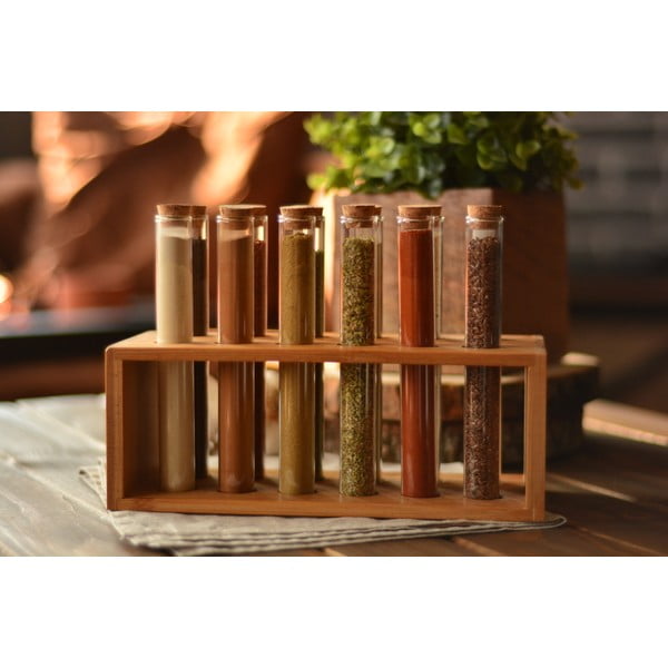 Súprava koreničiek 12 ks so stojanom Vanilla – Bambum-image-4