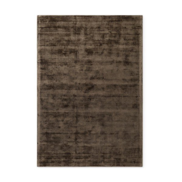 Hnedý ručne tkaný koberec z viskózy 80x150 cm Noemi – Vikosa