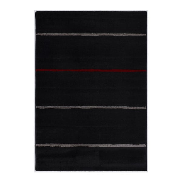 Čierny koberec Calista Rugs Madrid Lines, 120 x 170 cm