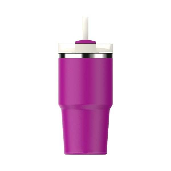 Ružová termoska so slamkou z nehrdzavejúcej ocele 600 ml Quencher H2.0 FlowState Tumbler Violet Blossom – Stanley-image-2