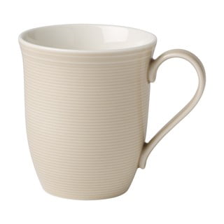 Bielo-béžový porcelánový hrnček Like by Villeroy & Boch Group, 0,35 l