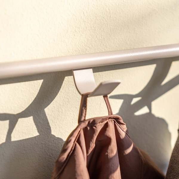 Taupe oceľový nástenný vešiak s poličkou 60 cm Rex – Spinder Design-image-2