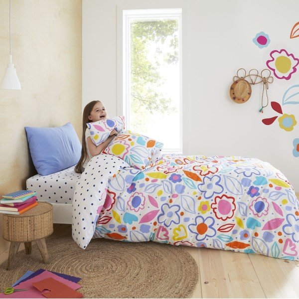 Bavlnené detské obliečky 200x135 cm Blomme Floral - Pineapple Elephant-image-4