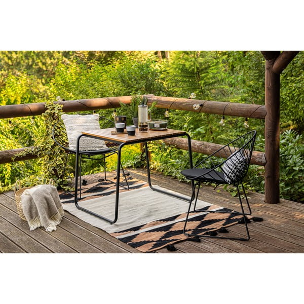 Súprava 2 černých záhradných stoličiek Bonami Selection Coco-image-1