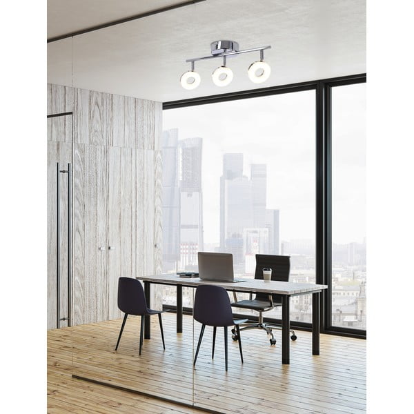 LED stropné svietidlo v lesklej striebornej farbe 47x16 cm Thema – Candellux Lighting-image-1