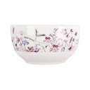 Biela/fialová porcelánová polievková miska 500 ml Louka – Orion